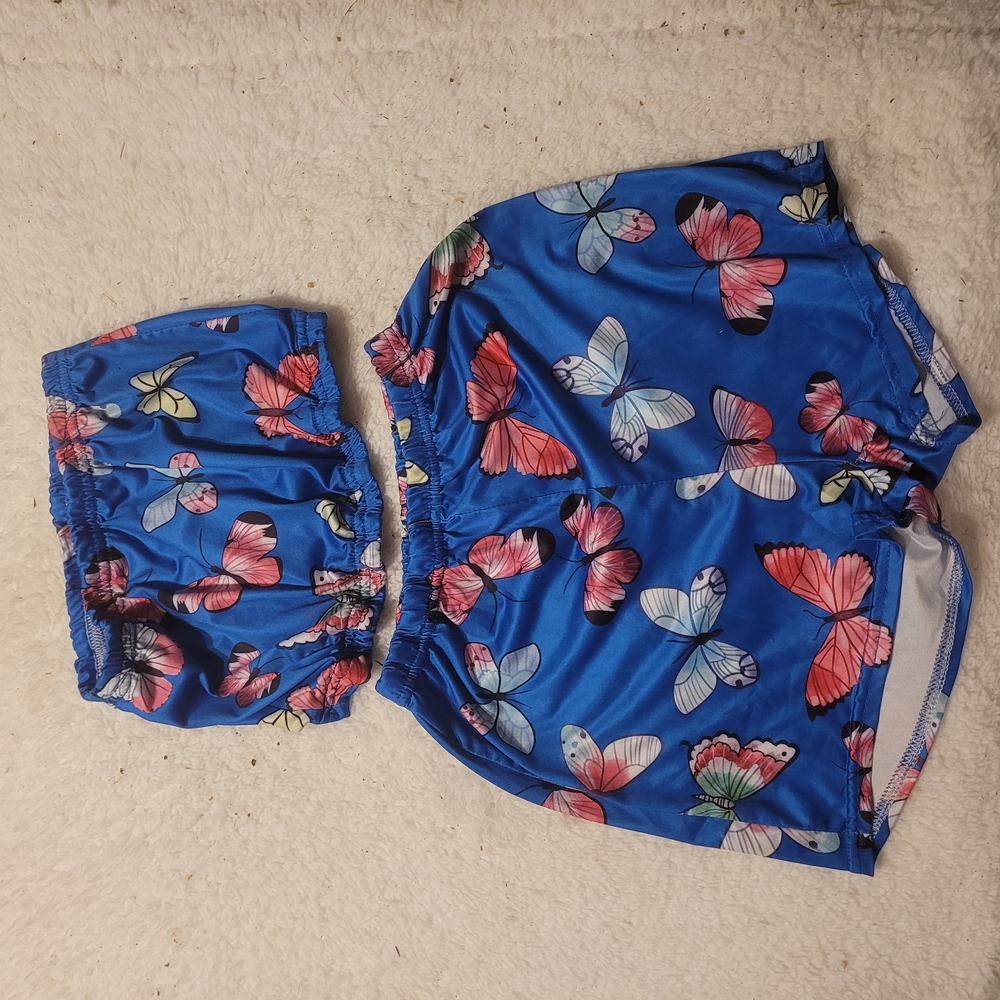 Butterfly Print Women's Pajama Set